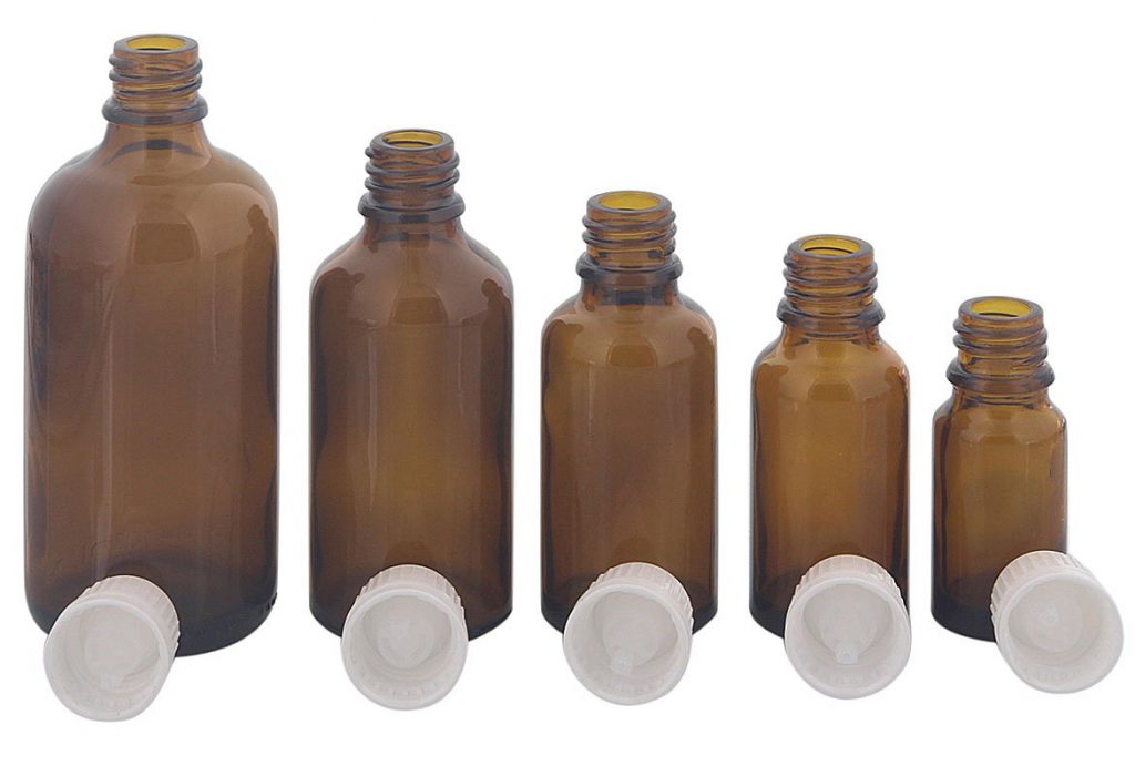 انواع شیشه دارو در حجم های متنوع